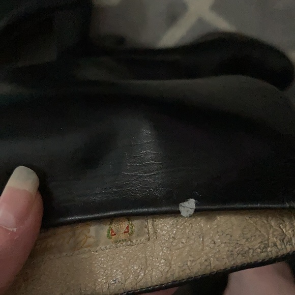 VINTAGE GUCCI LEATHER RIDING BOOTS BLACK HEELED Sz 7.5 - 8 - Picture 9 of 9